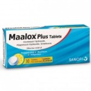 Maalox Plus, 200/200/26,25mg Comprimidos Mastigáveis X40 Maalox Plus, 200/200/26,25mg Comprimidos Mastigáveis X40
