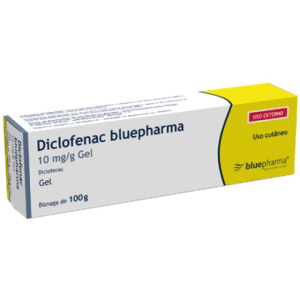Diclofenac Bluepharma, 10 mg/g-100g Gel Bisnaga X1 Diclofenac Bluepharma, 10 mg/g-100g Gel Bisnaga X1