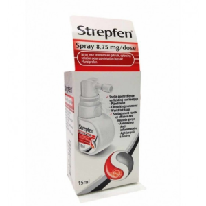 Strepfen Spray, 16,2 mg/mL-15ml Solução Pulverização Bucal X1 Strepfen Spray, 16,2 mg/mL-15ml Solução Pulverização Bucal X1