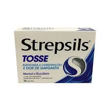 Strepsils Tosse, 1,2/0,6mg Pastilhas X36 Strepsils Tosse, 1,2/0,6mg Pastilhas X36