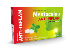 Mentocaína Anti-Inflam, 8,75 mg Pastilhas X24 Mentocaína Anti-Inflam, 8,75 mg Pastilhas X24