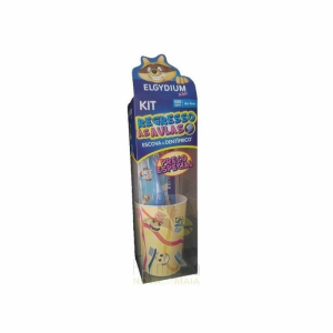 Elgydium Kids Gel Dentífrico Morango 50 ml + Escova de Dentes com Oferta de Copo Elgydium Kids Gel Dentífrico Morango 50 ml + Escova de Dentes com Oferta de Copo
