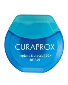 Curaprox Fio Dentário Implantes Df845 50m Curaprox Fio Dentário Implantes Df845 50m