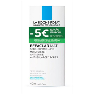La Roche-Posay Effaclar MAT Creme Hidratante Matificante 40 ml com Desconto de 5€ La Roche-Posay Effaclar MAT Creme Hidratante Matificante 40 ml com Desconto de 5€