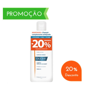 Ducray Anaphase+ Champô Queda 400 ml com Desconto de 20% Ducray Anaphase+ Champô Queda 400 ml com Desconto de 20%