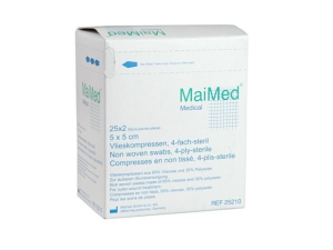 Maimed Compressa Estéril TNT 5X5cm 25X2 Maimed Compressa Estéril TNT 5X5cm 25X2