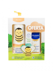 Mustela Bebé Pele Seca Violeta Abelha Gel lavante nutritivo com cold cream 500 ml com Oferta de Creme rosto nutritivo com cold cream 40 ml Edição limitada Mustela Bebé Pele Seca Violeta Abelha Gel lavante nutritivo com cold cream 500 ml com Oferta de Creme rosto nutritivo com cold cream 40 ml Edição limitada