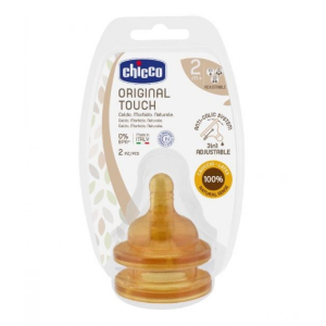 Chicco Tetina Touch Látex 2M+ X2 Chicco Tetina Touch Látex 2M+ X2