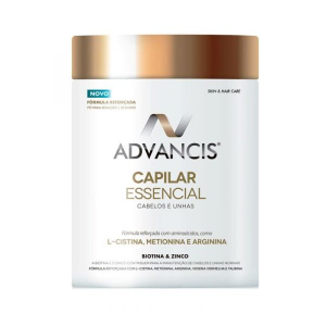Advancis Capilar Essencial Pó para solução oral cabelo e unhas, Frasco 300g Advancis Capilar Essencial Pó para solução oral cabelo e unhas, Frasco 300g