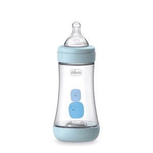 Chicco Biberão Perfect5 Azul 240ml Média Silicone Chicco Biberão Perfect5 Azul 240ml Média Silicone
