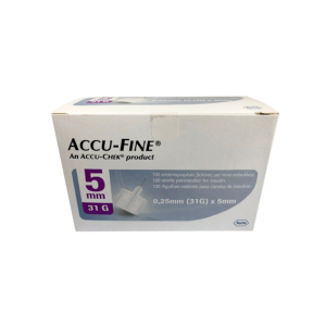 Accu-Fine Pl Agulha 5mm X100 Accu-Fine Pl Agulha 5mm X100