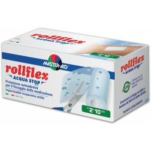 M-Aid Rollflex Aqua Stop Adesivo Transparente 2mx10cm M-Aid Rollflex Aqua Stop Adesivo Transparente 2mx10cm