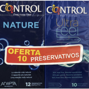 Control Nature Preservativos 12 Unidade(s) com Oferta de Touch & Feel Preservativo 12 Unidade(s) Control Nature Preservativos 12 Unidade(s) com Oferta de Touch & Feel Preservativo 12 Unidade(s)