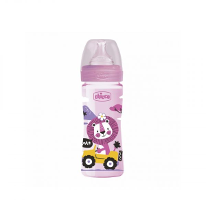 Chicco Biberão Well Being Pp Silicone Medio 250ml Rosa Chicco Biberão Well Being Pp Silicone Medio 250ml Rosa