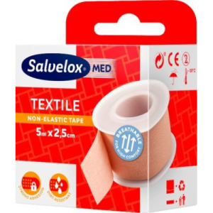 Salvelox Adesivo TX 5M X2,5CM Carne Salvelox Adesivo TX 5M X2,5CM Carne