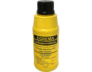 Egrema Iodopovido Solução Top 10% 125ml Egrema Iodopovido Solução Top 10% 125ml