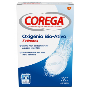 Corega Bio Activo Pastilhas Protese X30 Corega Bio Activo Pastilhas Protese X30