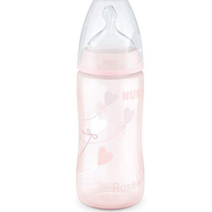 Nuk First Choice+ Bib Sil 0-6m 1m 300ml Nuk First Choice+ Bib Sil 0-6m 1m 300ml