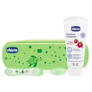 Chicco Estojo Higiene Oral Verde 12M+ Chicco Estojo Higiene Oral Verde 12M+