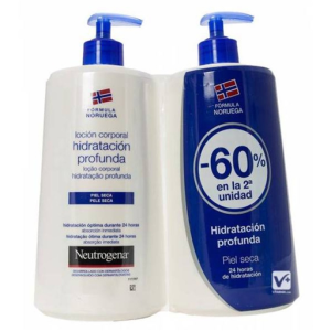 Neutrogena Loção Corporal Hidratação Profunda Pele Seca X2 750ml com Desconto de 60% na 2ª Embalagem Neutrogena Loção Corporal Hidratação Profunda Pele Seca X2 750ml com Desconto de 60% na 2ª Embalagem