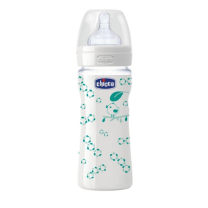 Chicco Biberão Natural Glass Neutro 240ml 0m+ Chicco Biberão Natural Glass Neutro 240ml 0m+