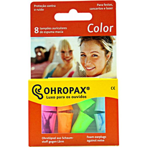 Ohropax Tampões Auditivos Espuma Macia Color X8 Ohropax Tampões Auditivos Espuma Macia Color X8