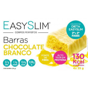 Easyslim Barras Choc Branco 35g X4 Easyslim Barras Choc Branco 35g X4