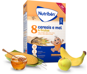 Nutriben Farinhas 8 Cereais Mel 4 Frutas 250g Nutriben Farinhas 8 Cereais Mel 4 Frutas 250g