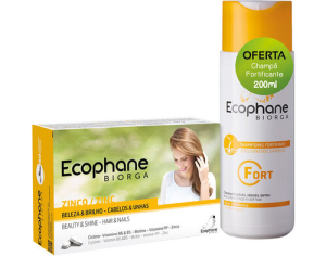 Biorga Ecophane Comprimidos X60 + Champo Fortificante 200ml Biorga Ecophane Comprimidos X60 + Champo Fortificante 200ml