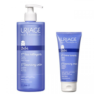 Uriage Bebe 1ªAgua Limpeza 1L + 1º Change 100ml Uriage Bebe 1ªAgua Limpeza 1L + 1º Change 100ml