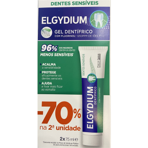 Elgydium Duo Dentes Sensíveis 70% 2ª Unidade Elgydium Duo Dentes Sensíveis 70% 2ª Unidade