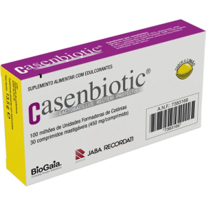 Casenbiotic Comprimidos Mastigáveis Limão X30 Casenbiotic Comprimidos Mastigáveis Limão X30