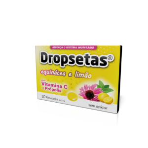 Dropsetas Rebuçados S/Açucar Equinácia Limão x10 Dropsetas Rebuçados S/Açucar Equinácia Limão x10