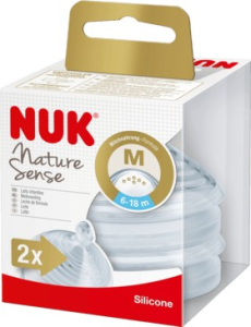 Nuk Nature Sense Tet Sil T2 6-18m L X2 Nuk Nature Sense Tet Sil T2 6-18m L X2