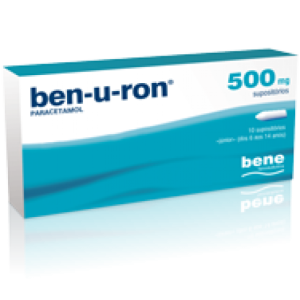 Ben-U-Ron, 500mg Supositórios X10 Ben-U-Ron, 500mg Supositórios X10